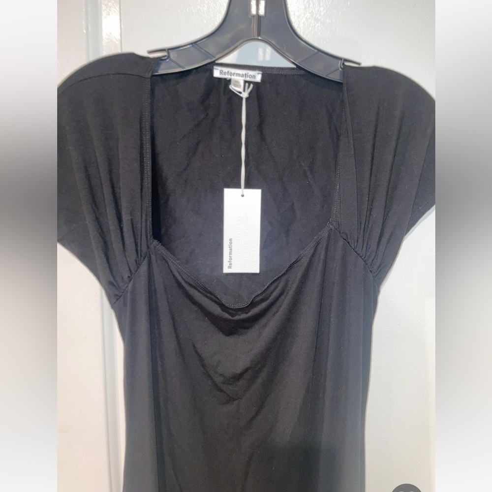 NEW! REFORMATION Harlyn Knit Dress in Black 🖤 size XL NWT! - Picture 13 of 13